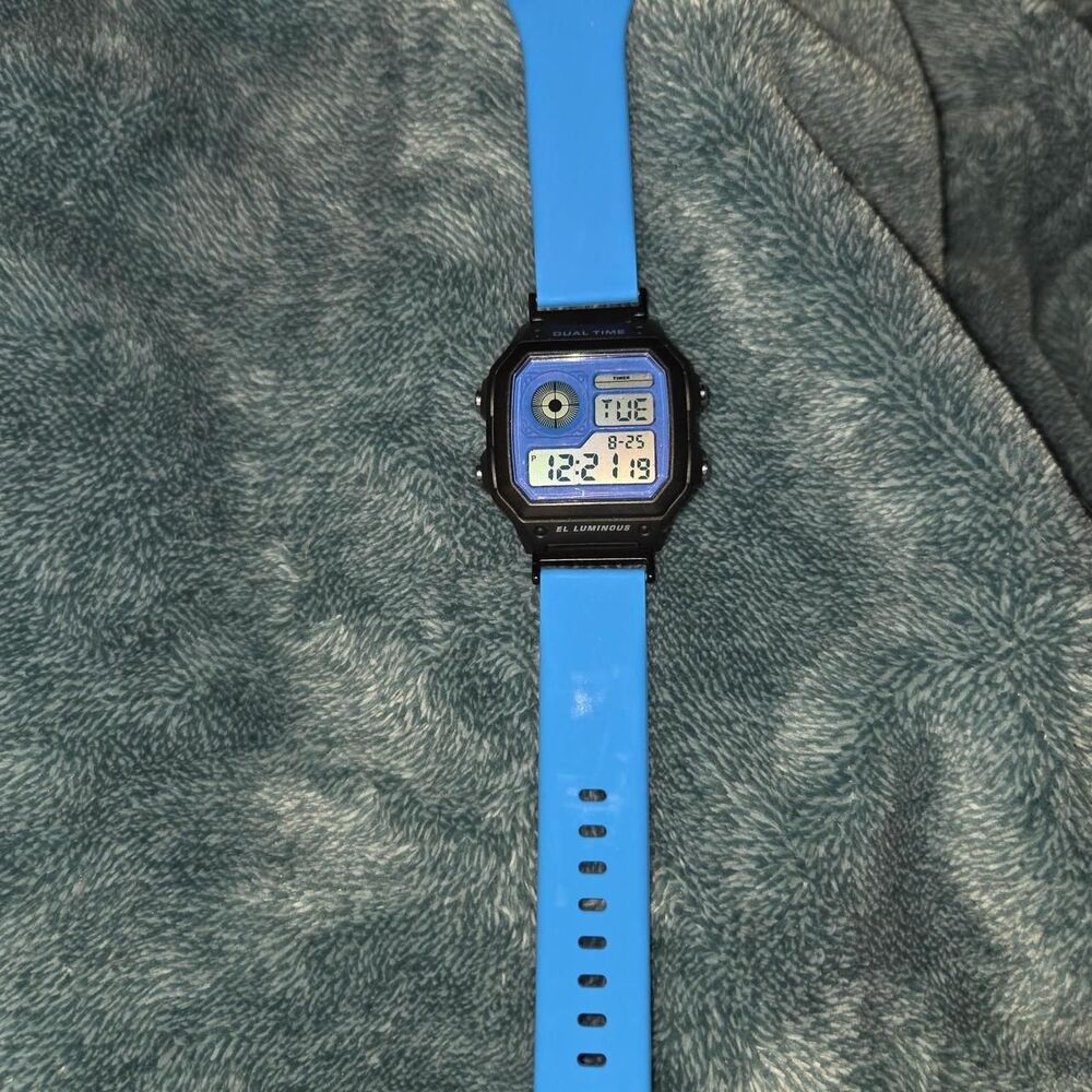 Unbranded Men's Blue and Black Watch